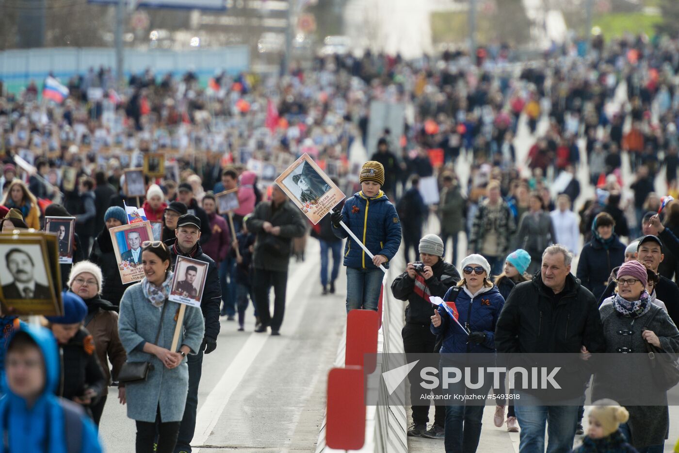 Immortal Regiment event in Russian cities