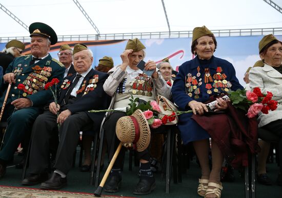 Victory Day celebrations in Russian cities
