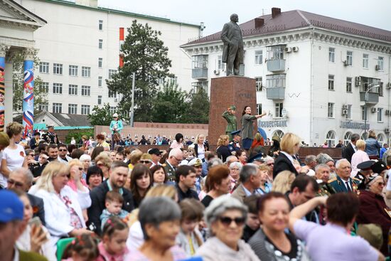 Victory Day celebrations in Russian cities