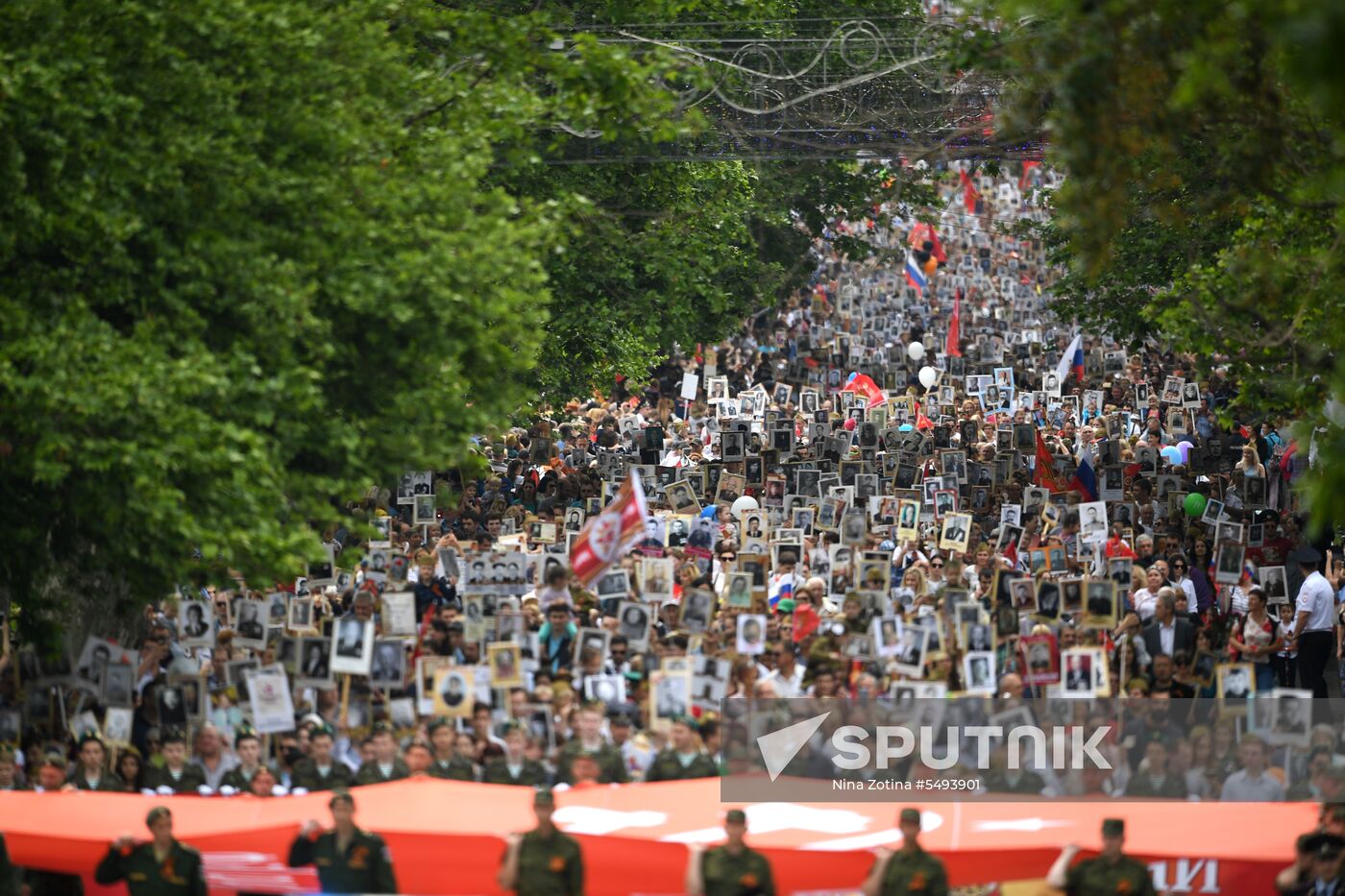 Immortal Regiment event in Russian cities