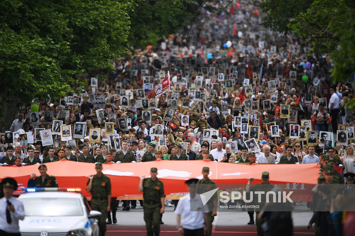 Immortal Regiment event in Russian cities