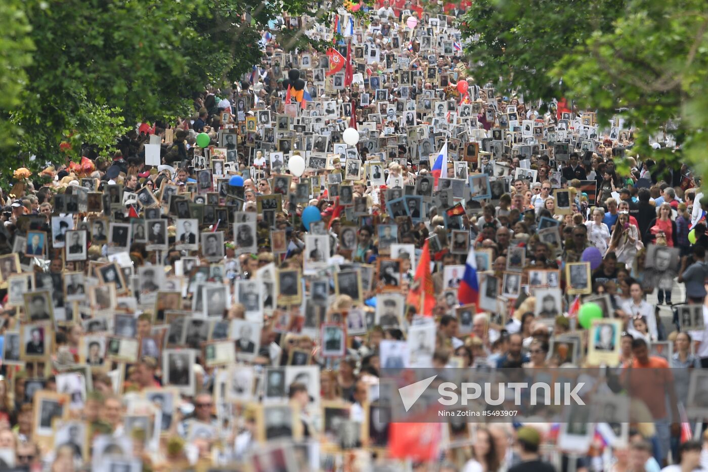 Immortal Regiment event in Russian cities