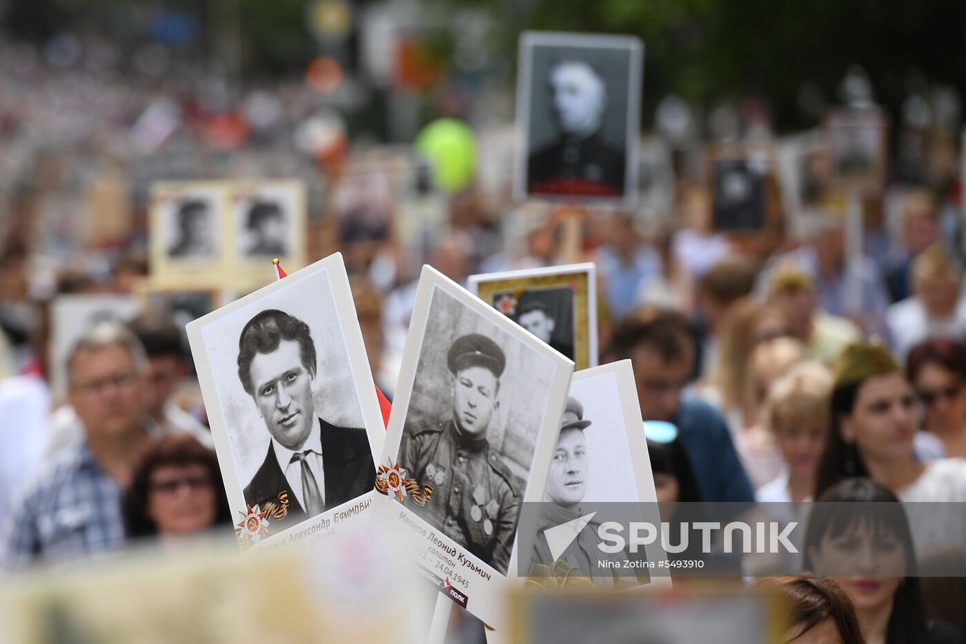 Immortal Regiment event in Russian cities