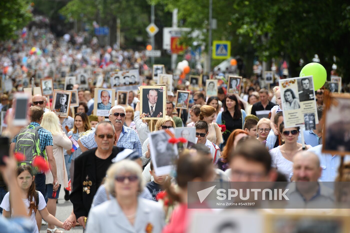 Immortal Regiment event in Russian cities