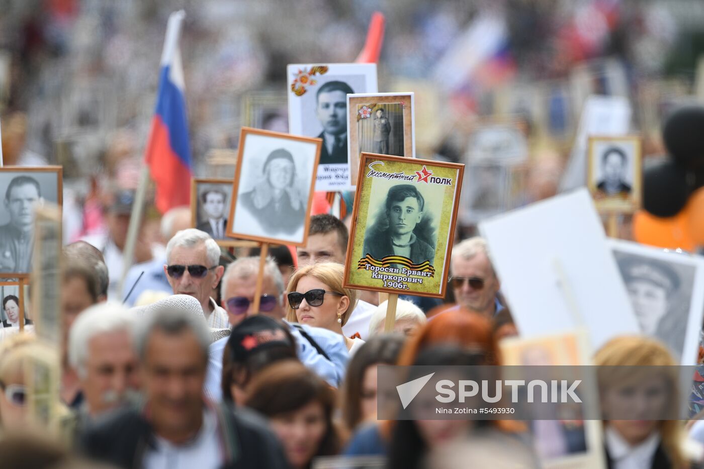 Immortal Regiment event in Russian cities