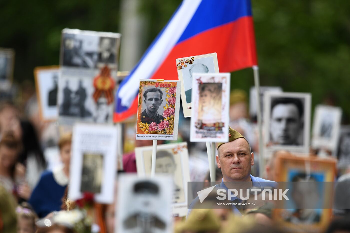 Immortal Regiment event in Russian cities