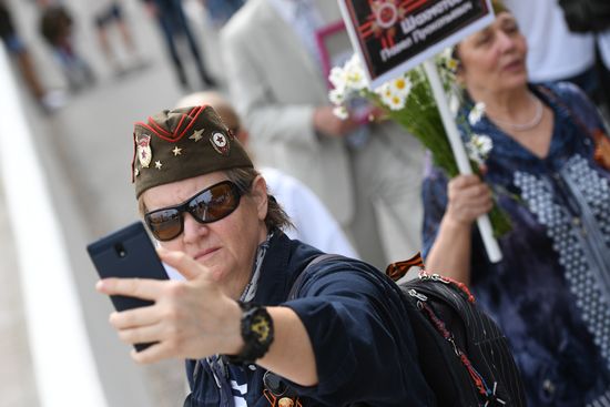 Immortal Regiment event in Russian cities