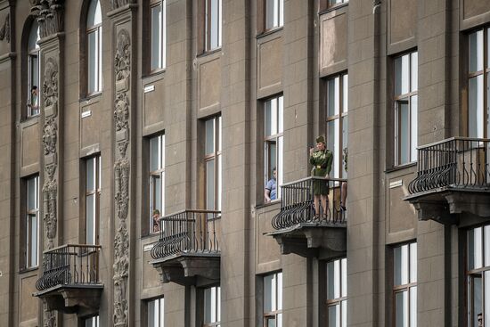 Victory Day celebrations in Russian cities