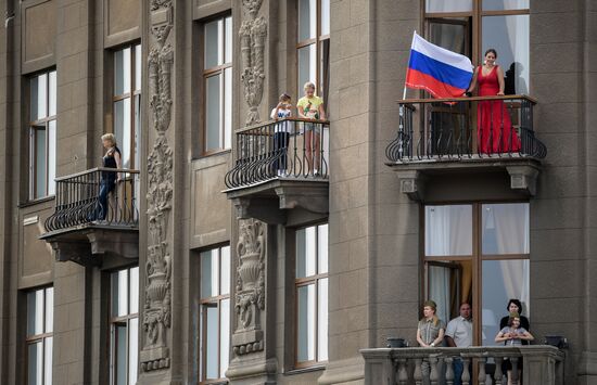 Victory Day celebrations in Russian cities