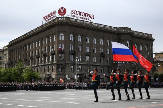 Victory Day celebrations in Russian cities