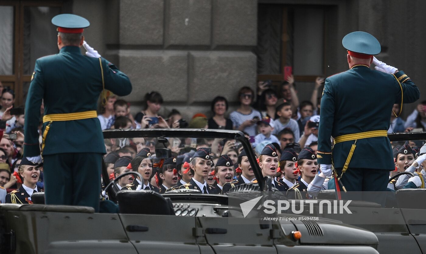 Victory Day celebrations in Russian cities