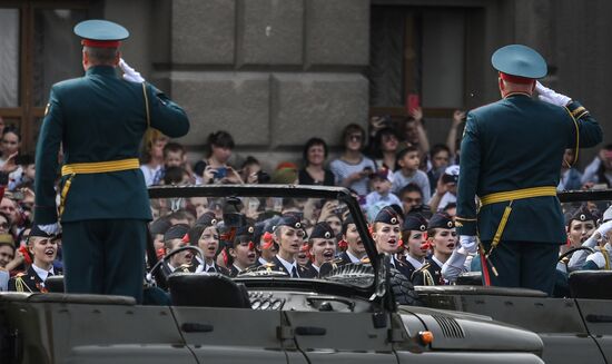 Victory Day celebrations in Russian cities