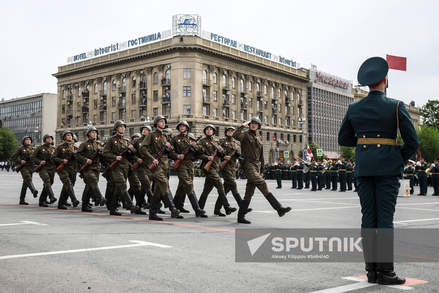 Victory Day celebrations in Russian cities