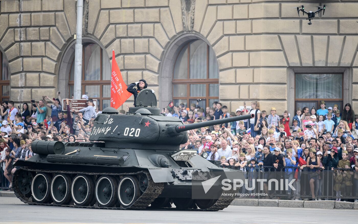 Victory Day celebrations in Russian cities