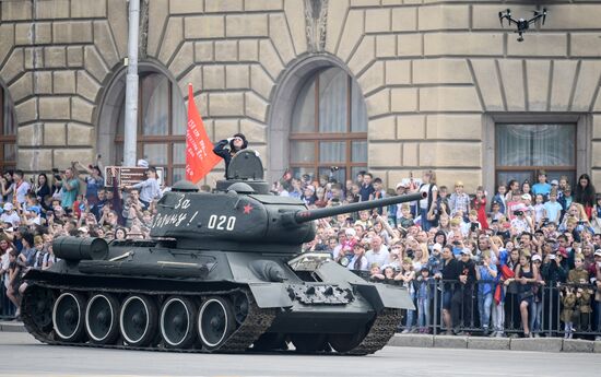 Victory Day celebrations in Russian cities