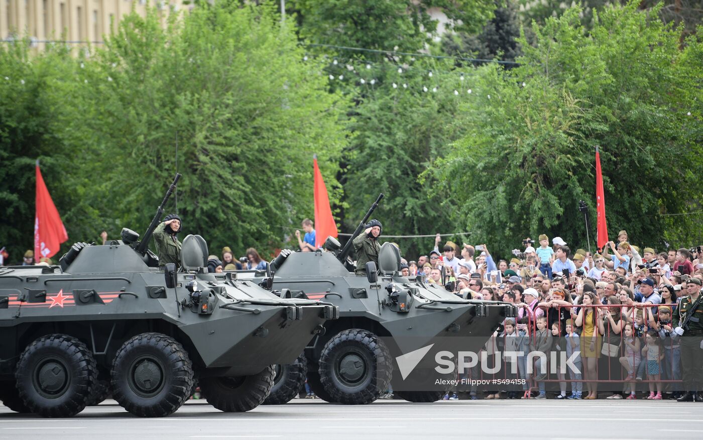 Victory Day celebrations in Russian cities