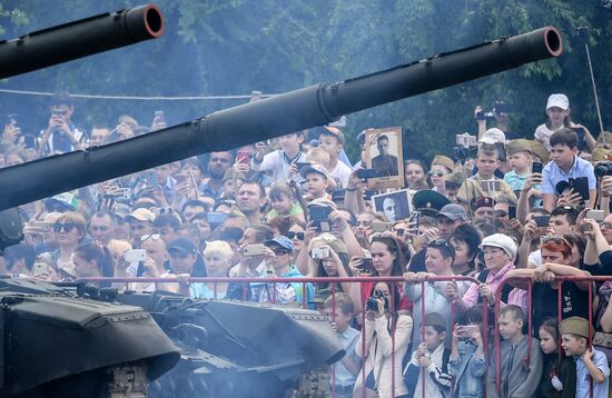 Victory Day celebrations in Russian cities