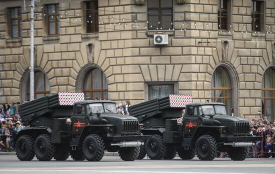 Victory Day celebrations in Russian cities
