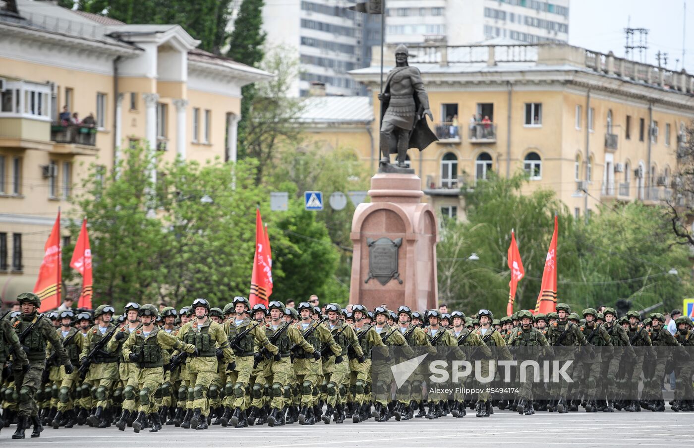 Victory Day celebrations in Russian cities