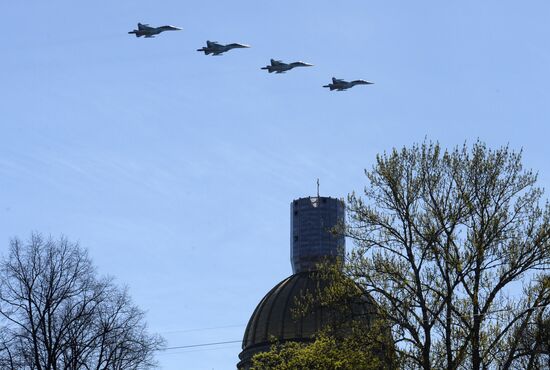 Victory Day celebrations in Russian cities