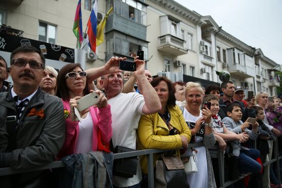 Victory Day celebrations in Russian cities