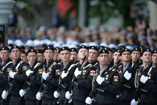 Victory Day celebrations in Russian cities