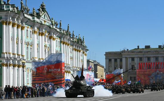 Victory Day celebrations in Russian cities