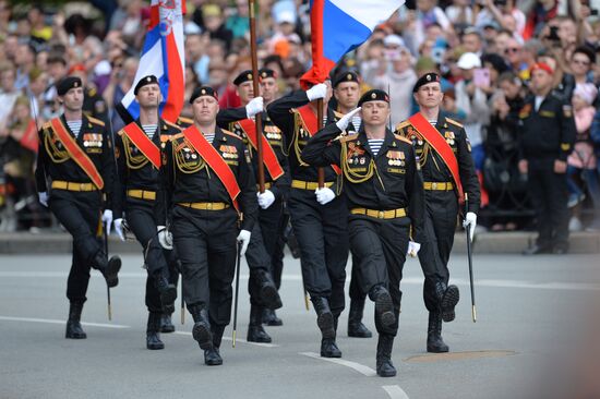 Victory Day celebrations in Russian cities