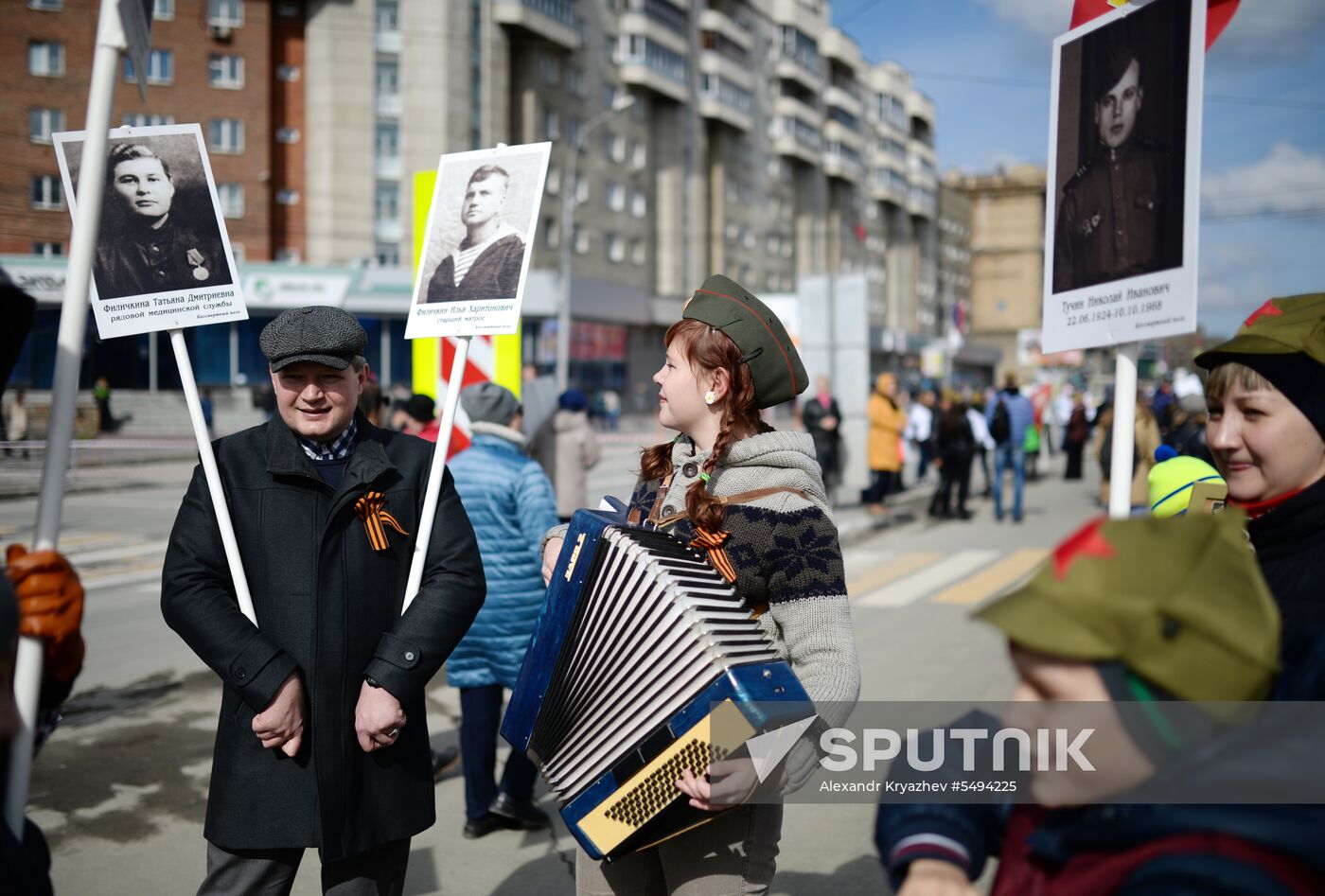 Immortal Regiment event in Russian cities