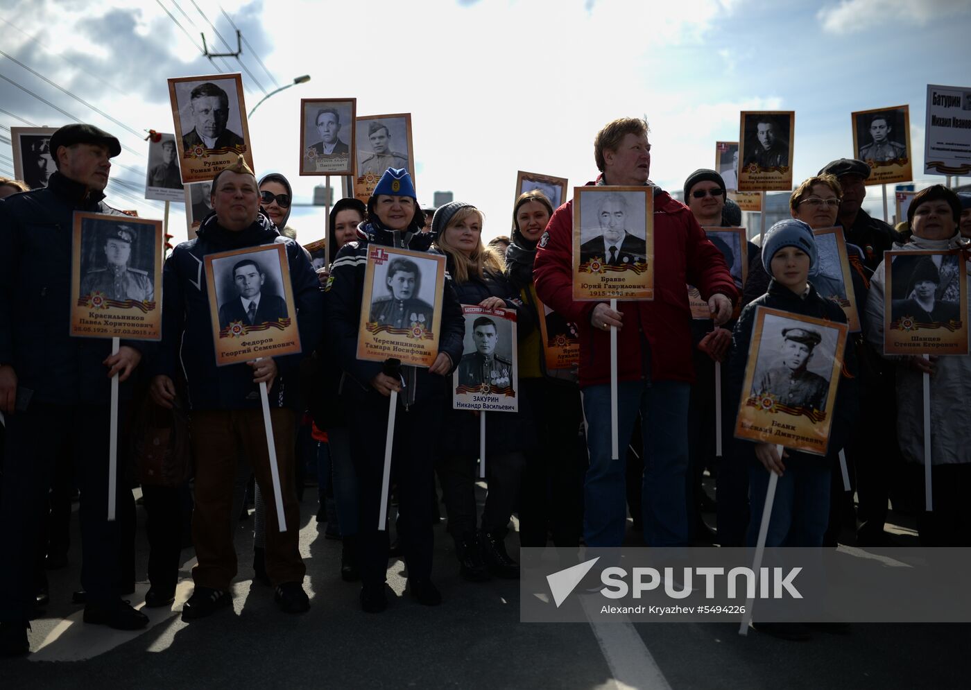 Immortal Regiment event in Russian cities