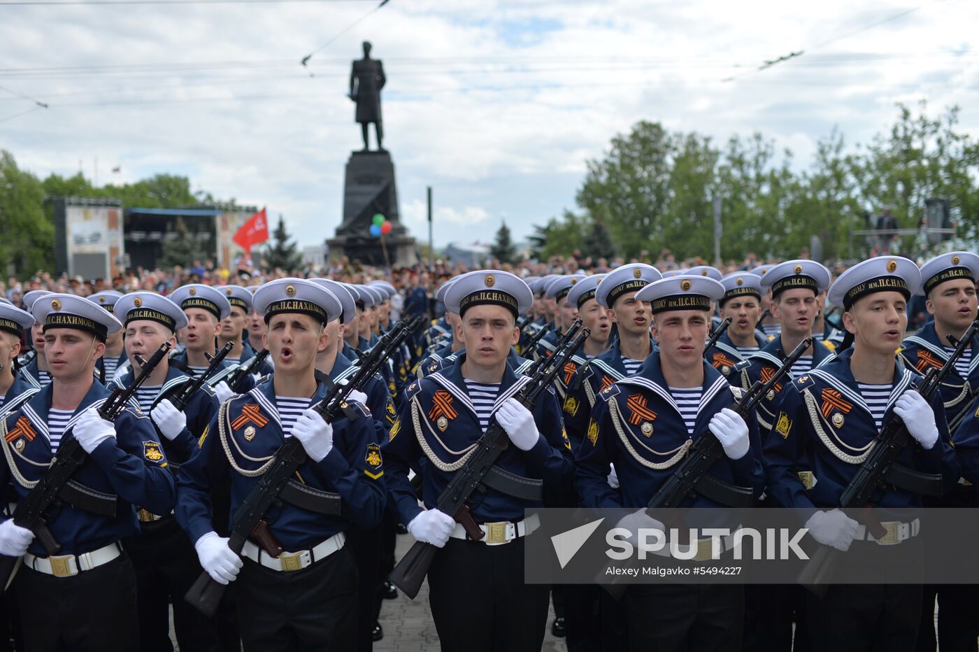 Victory Day celebrations in Russian cities