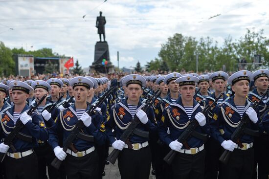 Victory Day celebrations in Russian cities