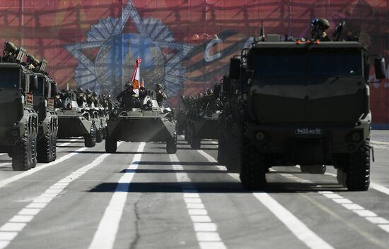 Victory Day celebrations in Russian cities