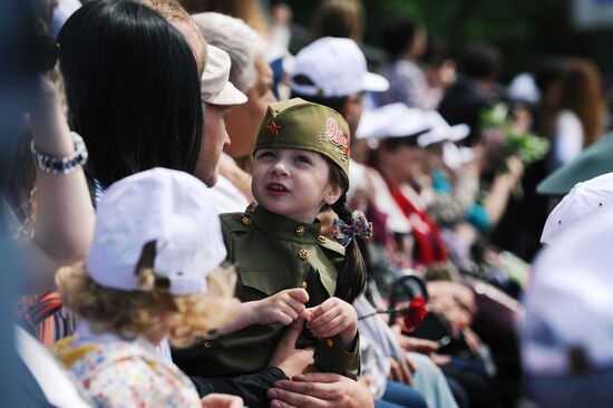 Victory Day celebrations in Russian cities