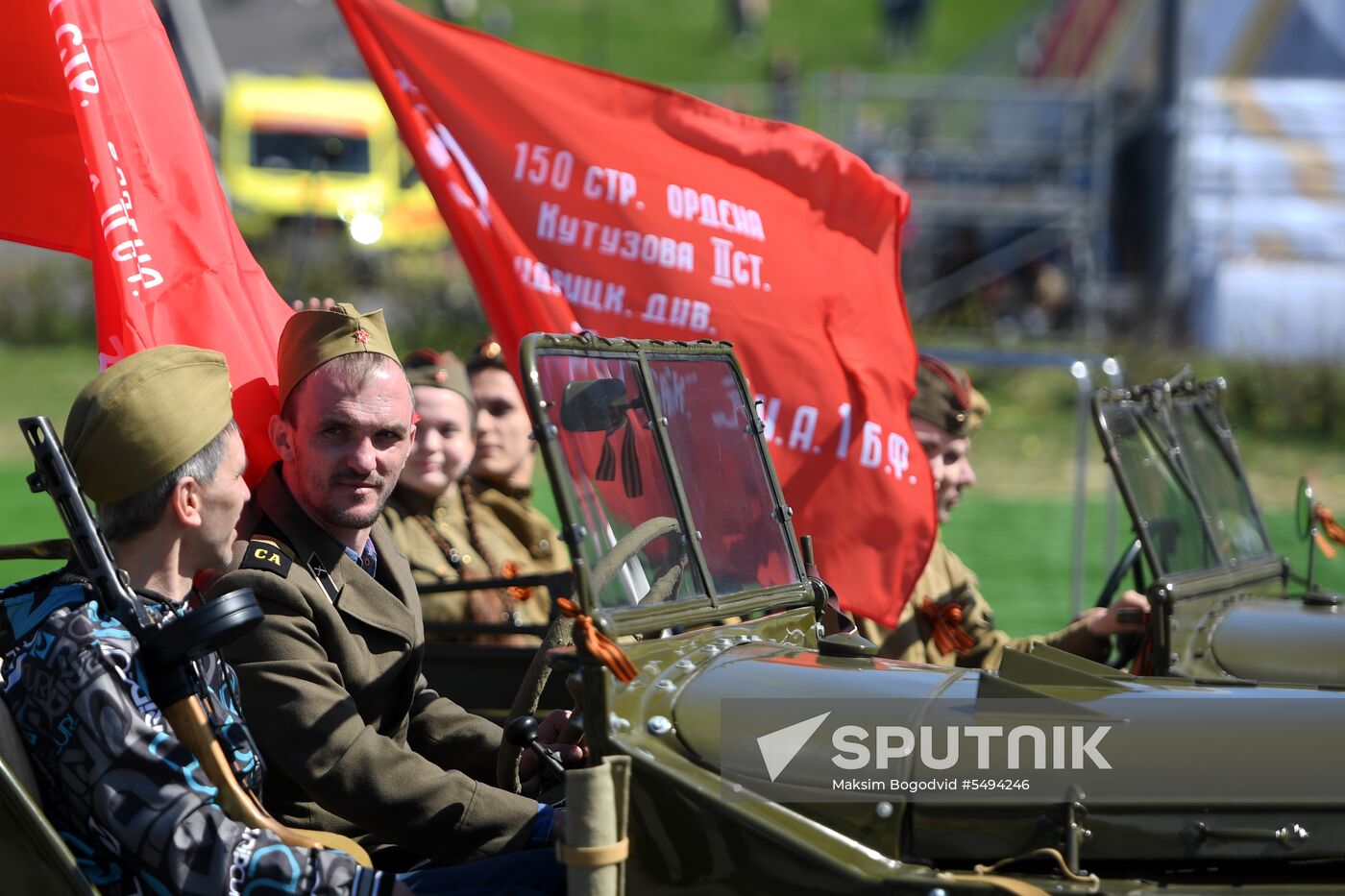 Victory Day celebrations in Russian cities