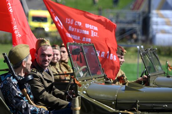 Victory Day celebrations in Russian cities