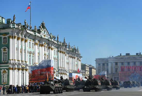 Victory Day celebrations in Russian cities