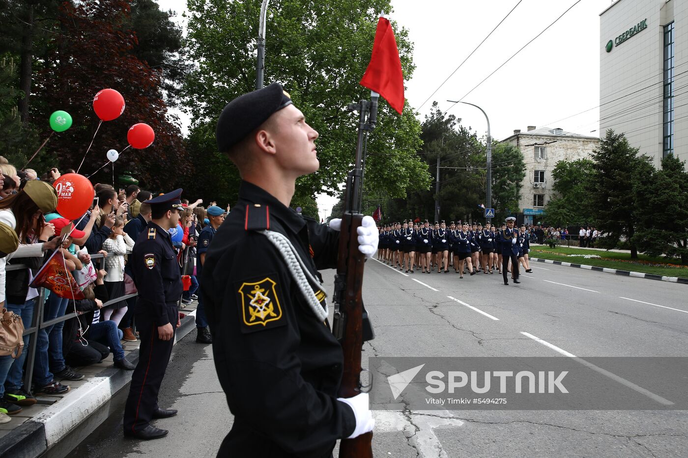 Victory Day celebrations in Russian cities