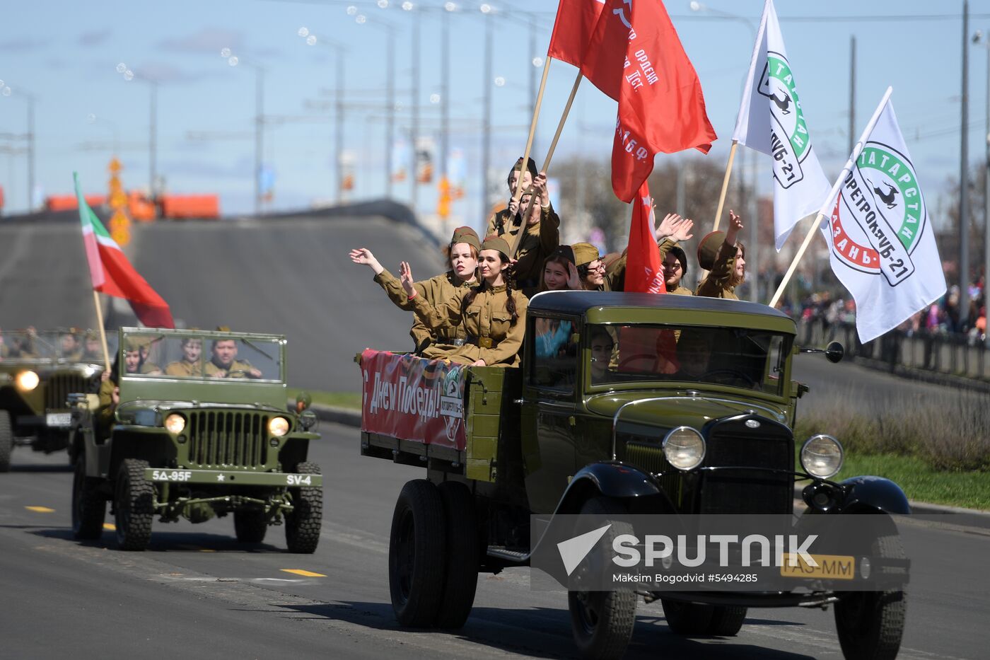 Victory Day celebrations in Russian cities