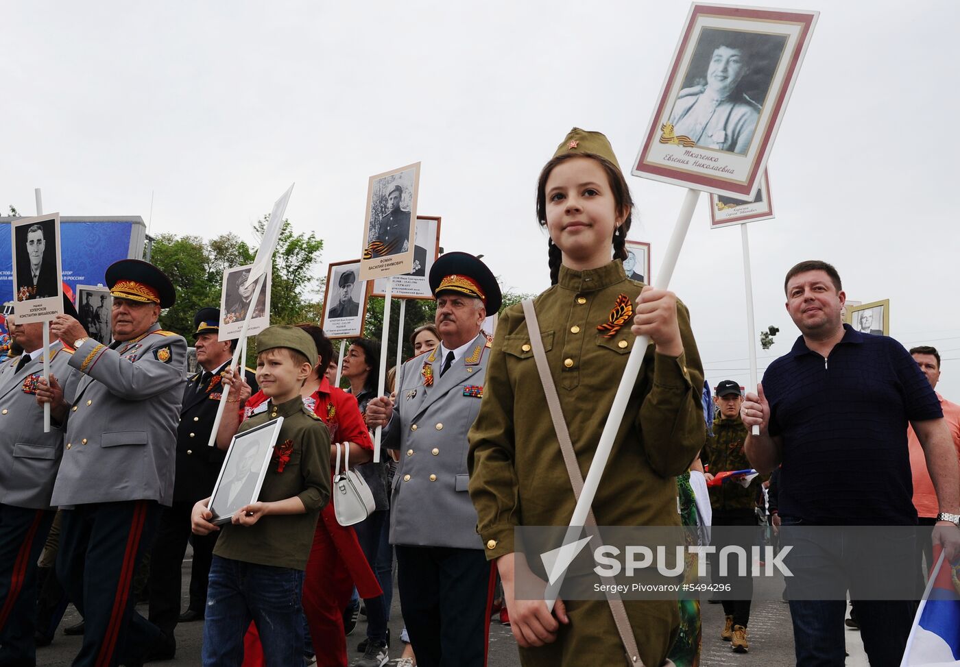 Immortal Regiment event in Russian cities