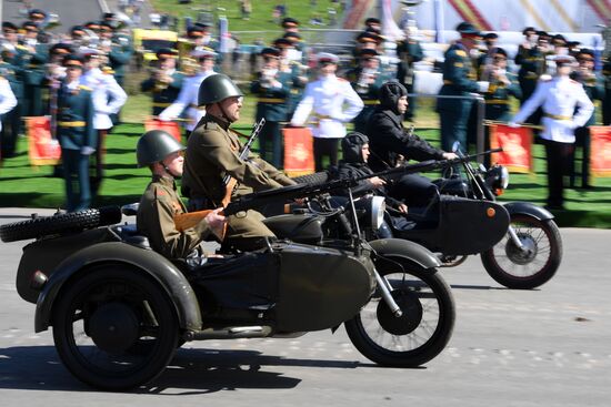 Victory Day celebrations in Russian cities