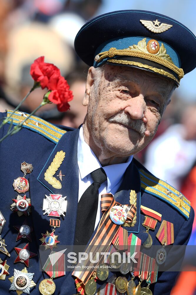Victory Day celebrations in Russian cities