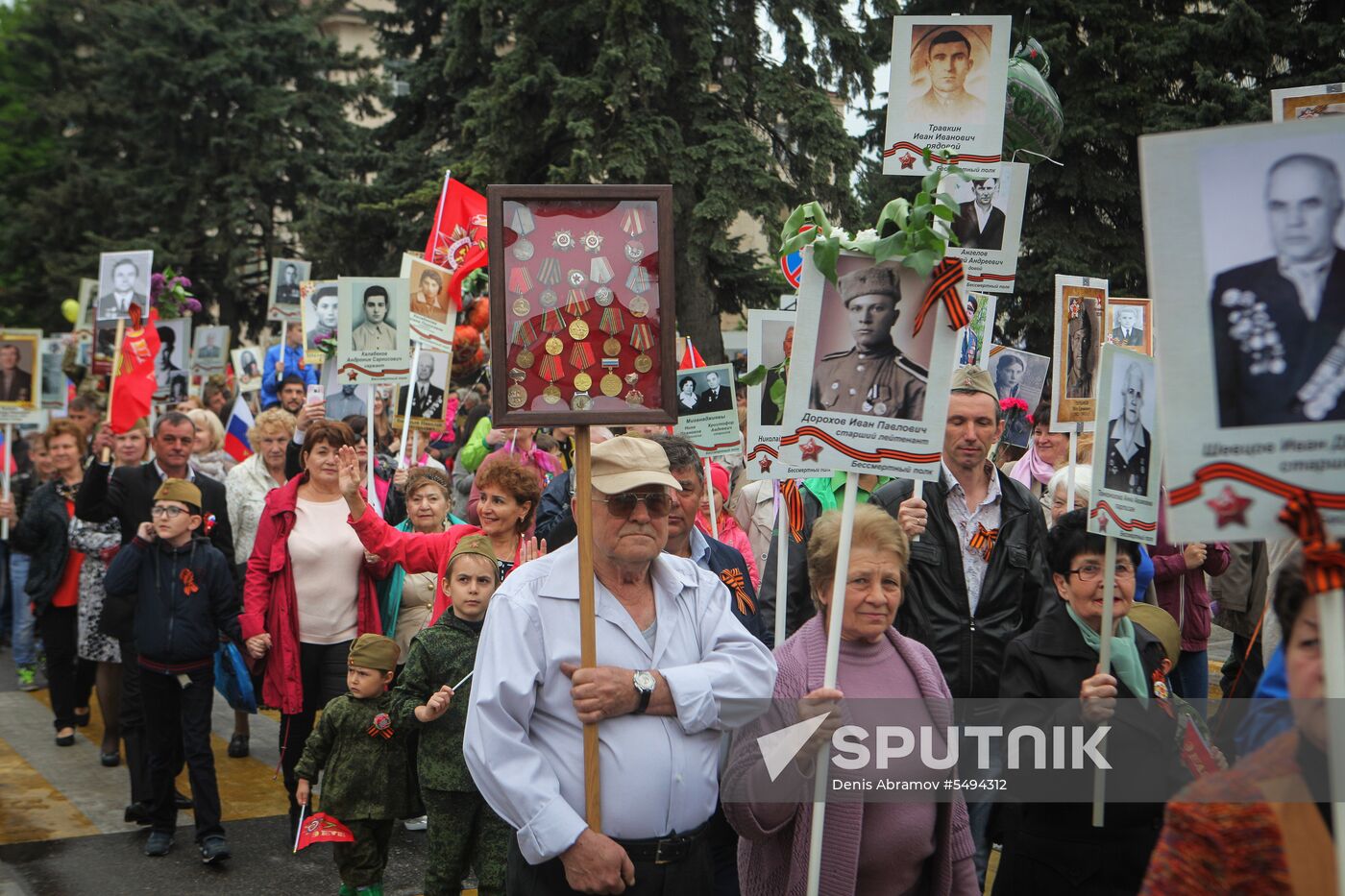 Immortal Regiment event in Russian cities
