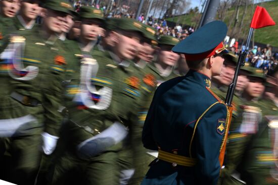 Victory Day celebrations in Russian cities