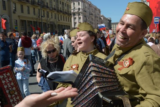 Immortal Regiment event in Moscow