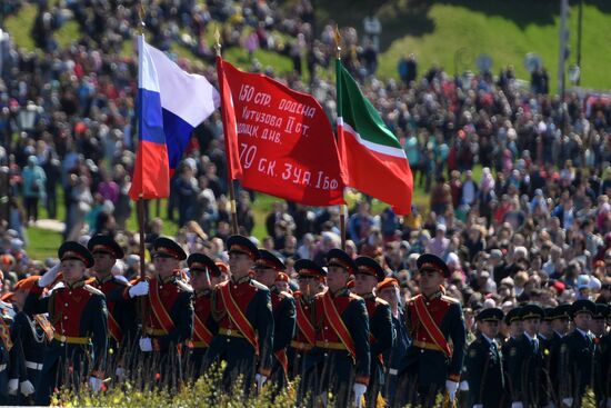 Victory Day celebrations in Russian cities