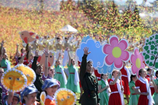 Victory Day celebrations in Russian cities