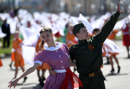 Victory Day celebrations in Russian cities