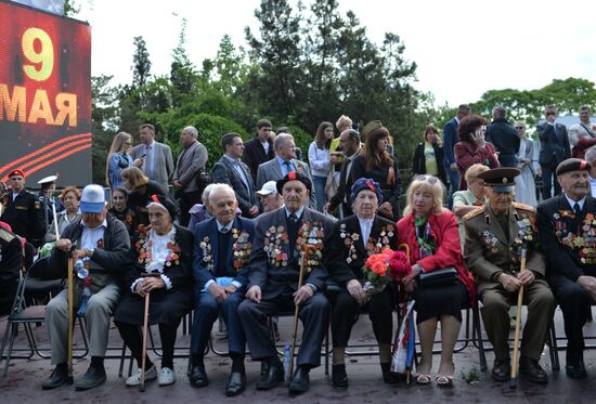 Victory Day celebrations in Russian cities