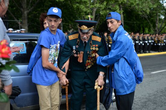 Victory Day celebrations in Russian cities